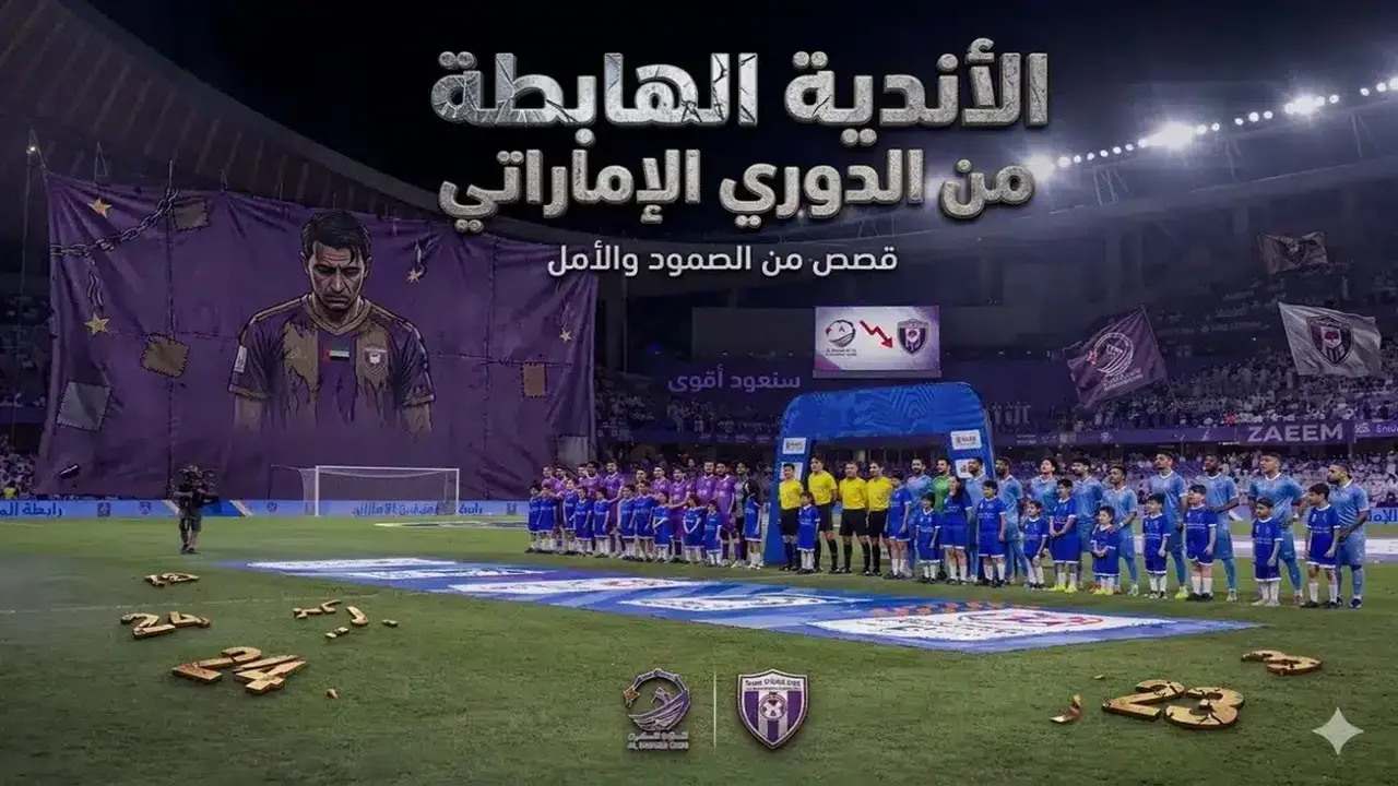 الأندية الهابطة من الدوري الإماراتي إلى دوري الدرجة الأولى